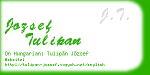 jozsef tulipan business card