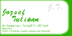 jozsef tulipan business card